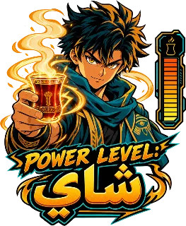 “Power Level: Tea” design