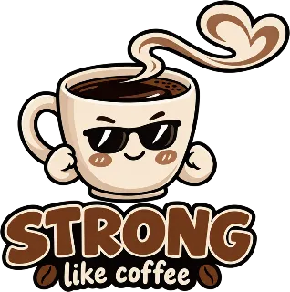 “Strong Coffee & Sweet Sugar (His)” design