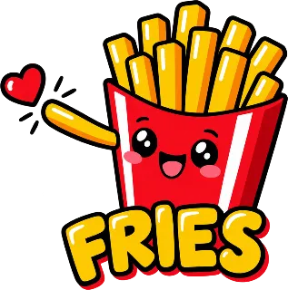 “Ketchup & Fries (Hers)” design