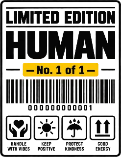 “Limited Edition Human” design