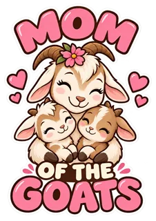 تصميم Mom of the GOATs