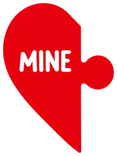 “Mine · Yours (His)” design